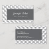 Modernes Glamour Muster für Designer/Boutique/Salo Visitenkarte (Vorne/Hinten)