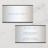 Modernes glamouröses Berufliches Design Elegant Sc Visitenkarte (Vorne/Hinten)