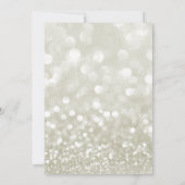 Modernes Glamourous Gold Glitzer Brautparty Einladung (Rückseite)