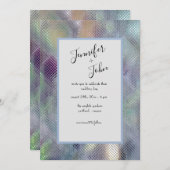 Modernes, glänzendes Glass-Look Einladung zur Hoch (Vorne/Hinten)