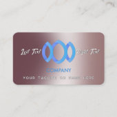 Modernes, glänzendes, metallisches Pulver rosa Vor Visitenkarte (Vorderseite)