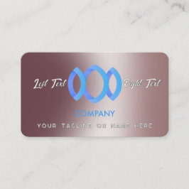 Modernes, glänzendes, metallisches Pulver rosa Vor Visitenkarte