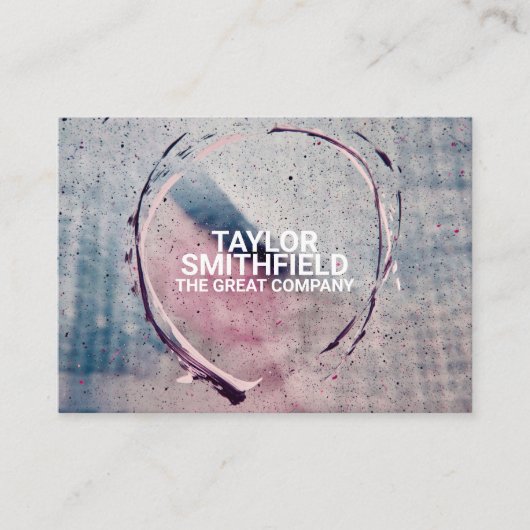 Modernes Glas und farbiges geometrisches Kunstdesi Visitenkarte (Vorderseite)