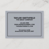 Modernes Glas und farbiges geometrisches Kunstdesi Visitenkarte (Rückseite)