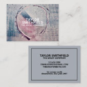 Modernes Glas und farbiges geometrisches Kunstdesi Visitenkarte (Vorne/Hinten)