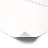 Modernes Glas Wildblume Brautparty Begrüßungszeich Fotodruck (Ecke)