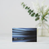 Modernes glattes berufliches metallisches visitenkarte (Stehend Vorderseite)