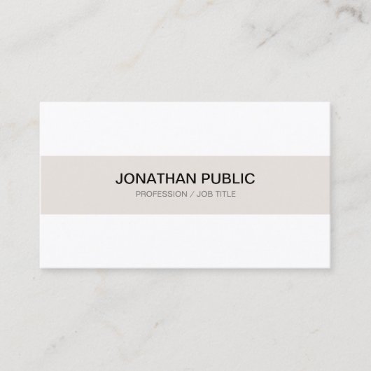 Modernes glattes hoch entwickeltes berufliches visitenkarte (Vorderseite)