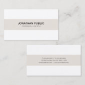 Modernes glattes hoch entwickeltes berufliches visitenkarte (Vorne/Hinten)