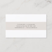 Modernes glattes hoch entwickeltes berufliches visitenkarte (Rückseite)