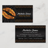 Modernes glattes Lippenzebra-Monogramm bilden Visitenkarte (Vorne/Hinten)