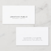 Modernes glattes schlichtes hoch entwickeltes visitenkarte (Vorne/Hinten)