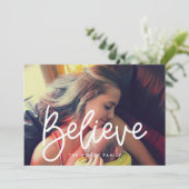 Modernes Glaube Inspiration Weihnachten Foto (Stehend Vorderseite)