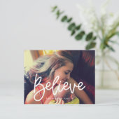 Modernes glaubwürdiges Foto Postkarte (Stehend Vorderseite)