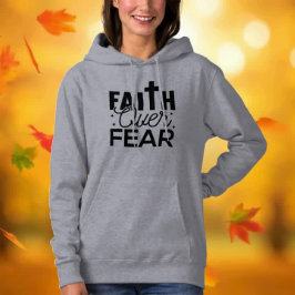 Modernes GLAUBWÜRDIGKEIT ÜBER ANGST SCHWARZER T - Hoodie