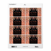 Modernes Glitterskriptklasseezeichen (Vorne)