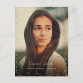 Modernes Glitz Abschluss Foto Vielen Dank Postcard Postkarte (Vorderseite)