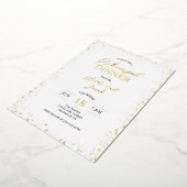 Modernes Glitz Probe Dinner Folieneinladung (Gedreht)