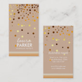 Modernes Glitzer Bokeh Make-upkünstler-Grün Visitenkarte (Vorne/Hinten)