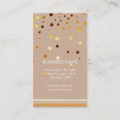 Modernes Glitzer Bokeh Make-upkünstler-Grün Visitenkarte (Rückseite)