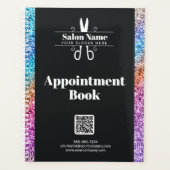 Modernes Glitzer Hair Stylist Appintage Book Planer (Vorderseite)