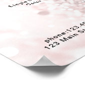 Modernes, Glitzer Preisliste Poster (Ecke)