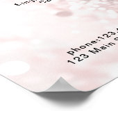 Modernes, Glitzer Preisliste Poster (Ecke)