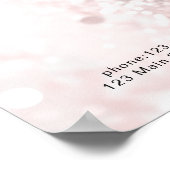 Modernes, Glitzer Preisliste Poster (Ecke)