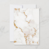 Modernes Glitzer Probe Dinner Gold ID816 Einladung (Rückseite)