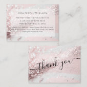 Modernes, Glitzer Rabattkarte (Vorne/Hinten)