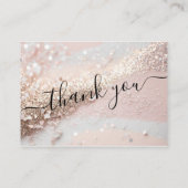 Modernes, Glitzer Rabattkarte (Rückseite)