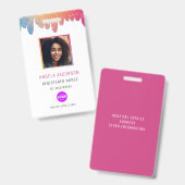 Modernes Glitzer Registriert Krankenversicherung F Ausweis (Vorder- & Rückseite)