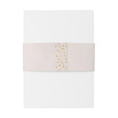 Modernes Glitzer Rose Gold Hochzeitsmonogramm Einladungsbanderole (Rückseitenbeispiel)