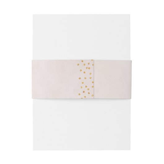 Modernes Glitzer Rose Gold Hochzeitsmonogramm Einladungsbanderole (Rückseitenbeispiel)