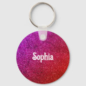 modernes Glitzer Schlüsselanhänger (Vorderseite)