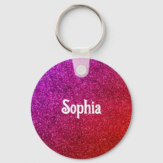 modernes Glitzer Schlüsselanhänger (Vorderseite)