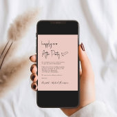 Modernes Glück nach dem Foto Hochzeitsempfang Einladung