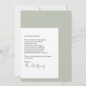 Modernes Glück nach der Hochzeit des Fotos Ankündigung (Rückseite)