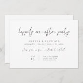 Modernes Glück nach der Party Einladung (Vorne/Hinten)