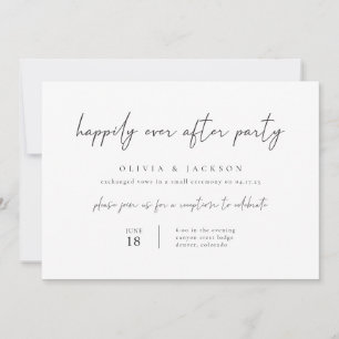 Modernes Glück nach der Party Einladung