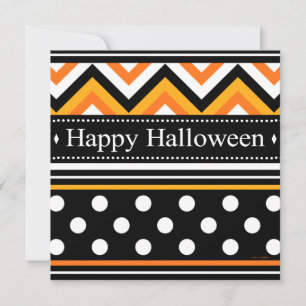 Modernes glückliches Halloween-Muster Karte