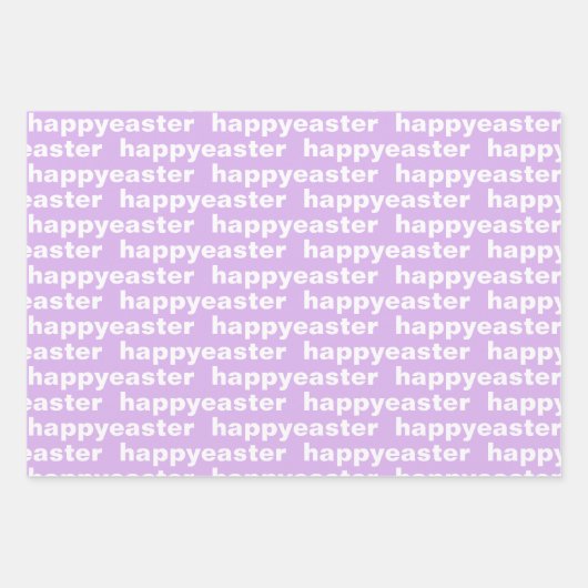 Modernes, glückliches Ostermuster Pastel Geschenkpapier Set (Vorderseite 3)