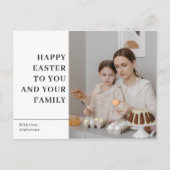 Modernes glückliches Ostern | Postkarte für ein Fa (Vorderseite)