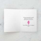 Modernes, glückliches Vatertag, benutzerdefinierte Feiertagskarte (Innenseite)