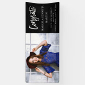 Modernes Glückwunsch H L Foto Graduate Banner - Sc (Vertikal)