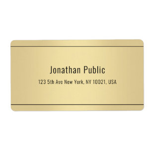 Modernes Gold Background Einfache Vorlage Versand