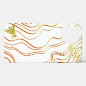 Modernes Gold Bee Monogram Case-Mate iPhone Case (Rückseite (Horizontal))