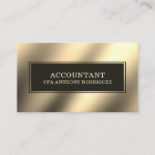 Modernes Gold Beruflich Accountant Visitenkarte (Vorderseite)