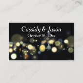 Modernes Gold & Bokeh UAWG Online Lässig Handschri Begleitkarte (Rückseite)