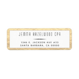 Modernes Gold-Border Minimalistisch Black